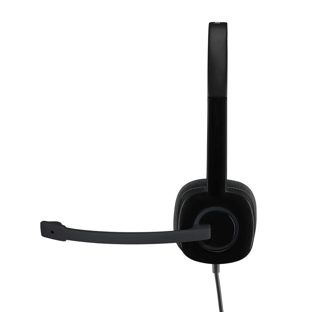 LOGITECH H151 WIRED STEREO HEADSET 3.5MM - BLACK 981-000589