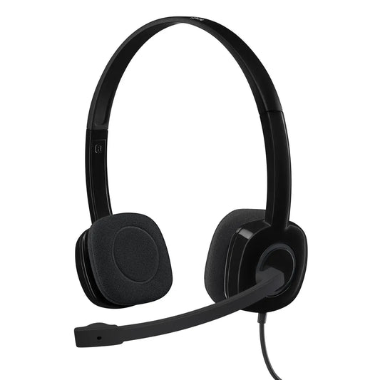 LOGITECH H151 WIRED STEREO HEADSET 3.5MM - BLACK 981-000589
