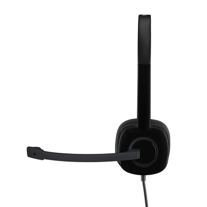 LOGITECH H151 WIRED STEREO HEADSET 3.5MM - BLACK 981-000589