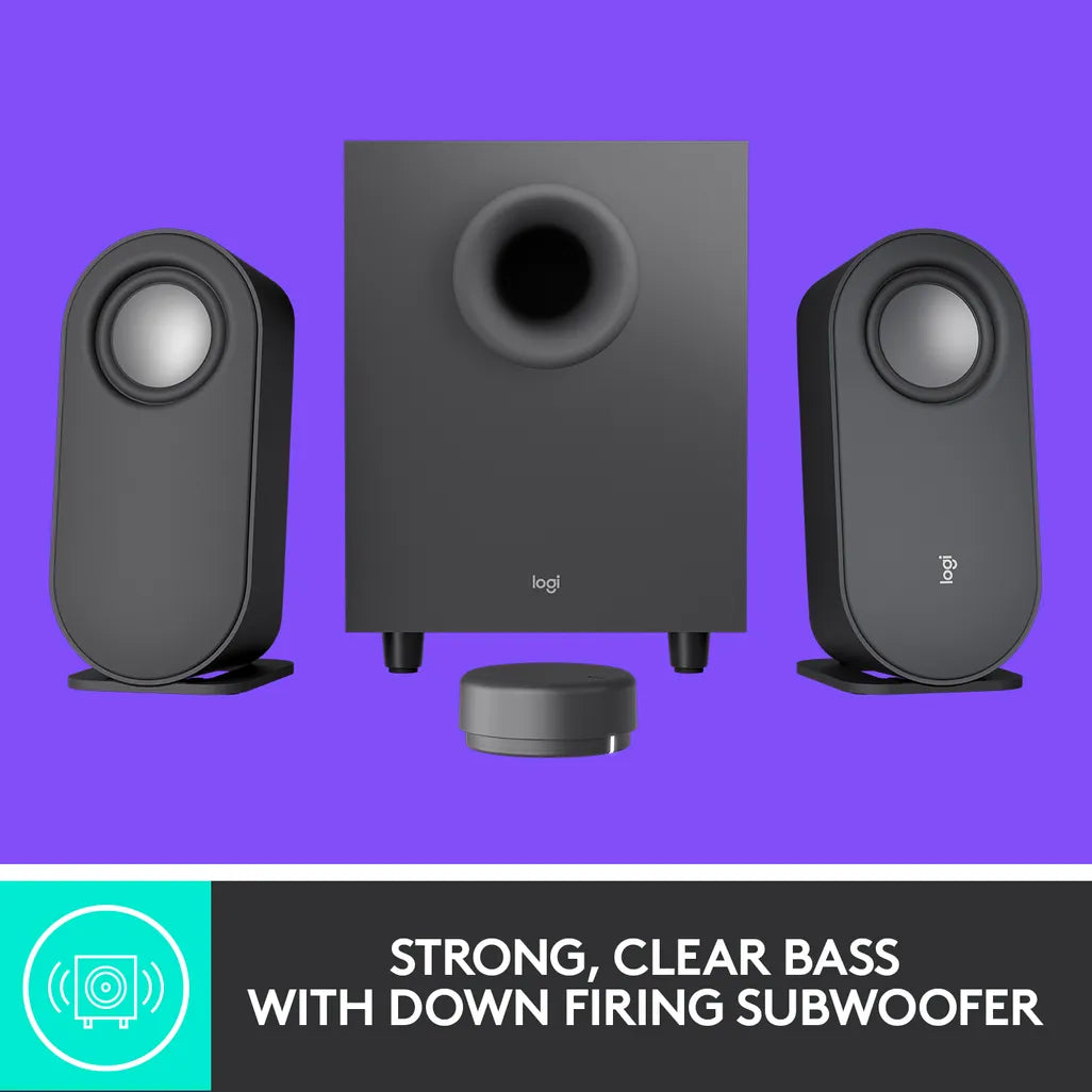 LOGITECH Z407 BLUETOOTH COMPUTER SPEAKERS WITH SUBWOOFER GRAPHITE